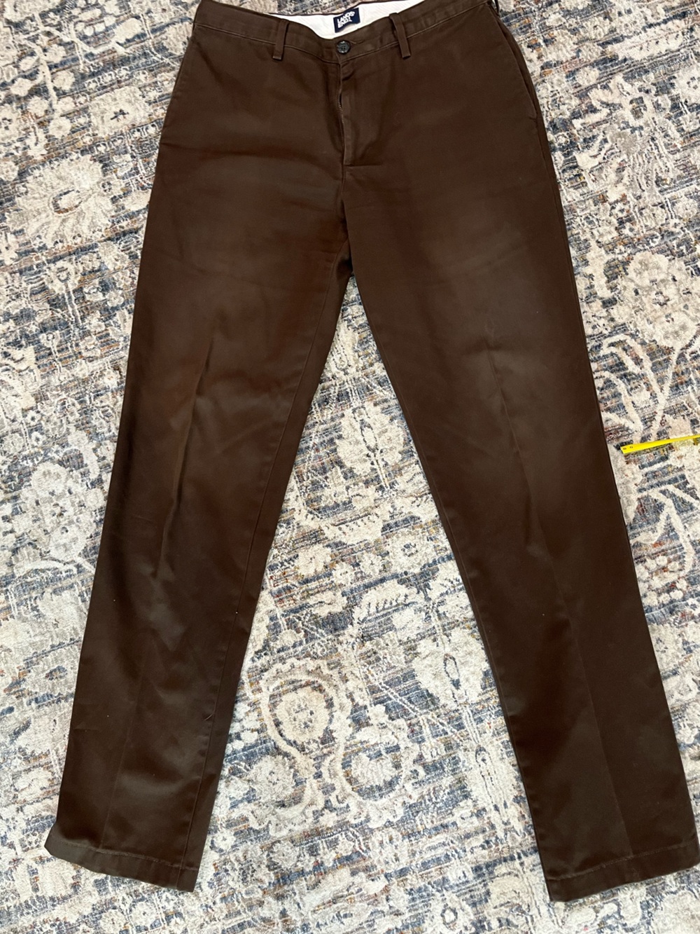 Lands' End Slim Straight Jeans in Dark Brown